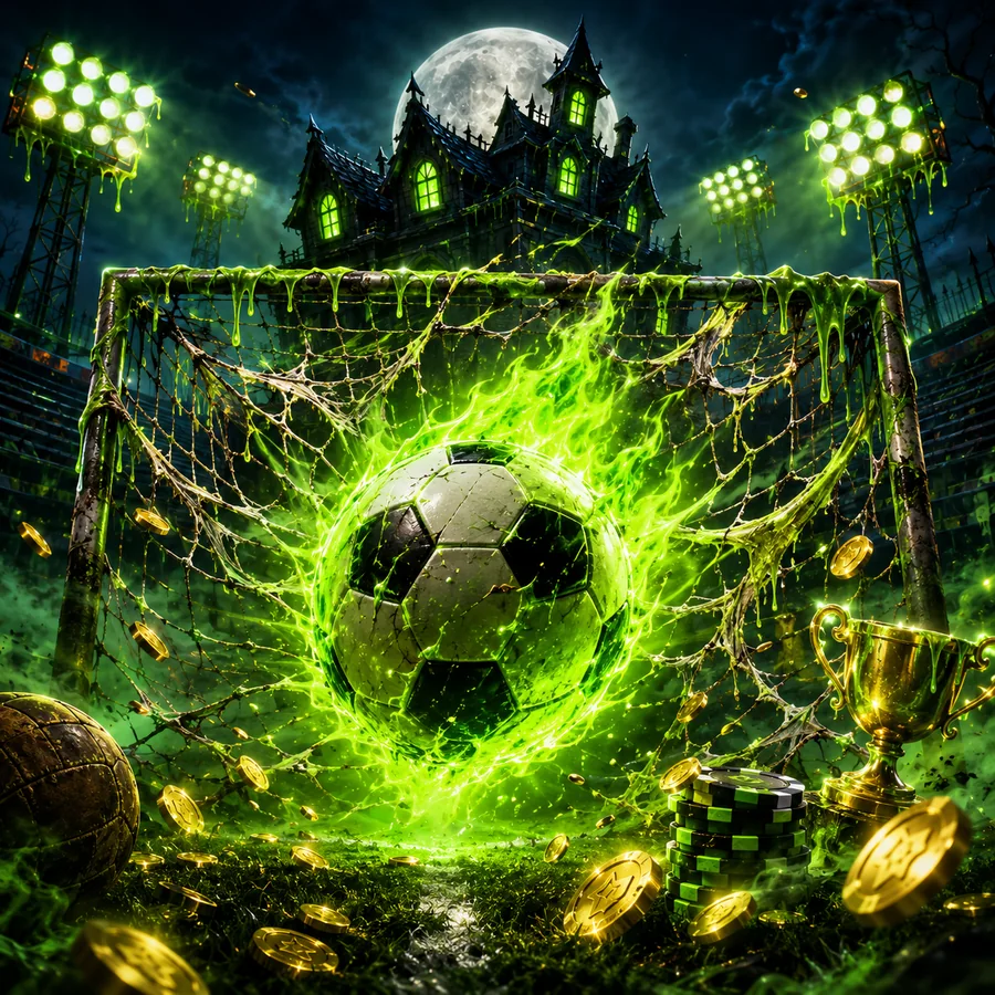 Sportovní sázky Spookino Casino – branka v záři slizu